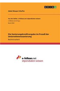 Die Sanierungskreditvergabe im Prozeß der Unternehmenssanierung