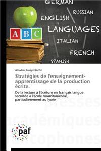 Stratégies de l'Enseignement-Apprentissage de la Production Écrite