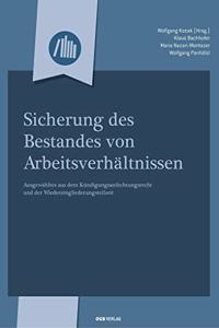 Sicherung des Bestandes von Arbeitsverhaltnissen