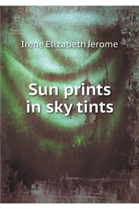 Sun prints in sky tints