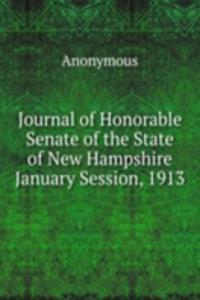 Journal of Honorable Senate of the State of New Hampshire January Session, 1913