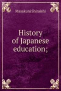 History of Japanese education;