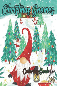 Christmas Gnomes Coloring Book for Kids