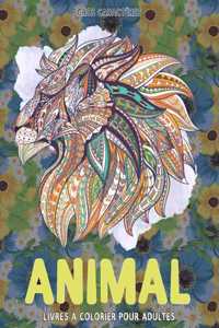 Livres à colorier pour adultes - Gros caractères - Animal