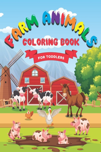 Farm Animals Coloring Book For Toddlers