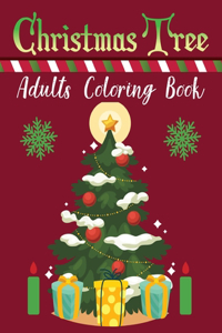 Christmas Tree Adults Coloring Book