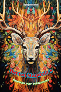Herten Mandala's Kleurboek voor volwassenen Ontwerpen om creativiteit te stimuleren