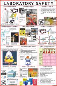 Laboratory Safety Chart | Laminated | 55 X 90 Cm