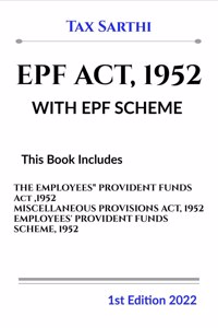 Epf Act, 1952 With Epf Scheme | 1St Edition 2022