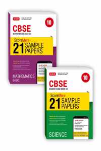 Mtg Cbse Scoremore 21 Sample Papers Class 10 Mathematics Basic, Science (Set Of 2 Books) For 2023 Board Exam (Based On Latest Cbse Sample Paper Released On 16Th Sep)