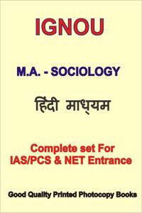 MA Sociology Complete Notes of IGNOU in Hindi For IAS NET Entrance