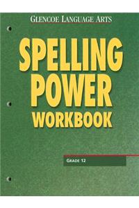 Glencoe Language Arts Spelling Power Workbook Grade 12