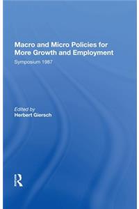 Macro And Micro Policies For More Growth And Employment