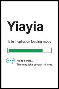 Yiayia is in Inspiration Loading Mode