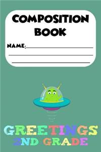 Composition Book Greetings 2nd Grade