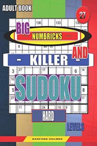 Adult book. Big Numbricks and Killer sudoku. Hard levels.