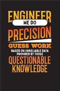 Engineer We Do Precision Guess Work Based On Unreliable Data Provided By Those Questionable Knowledge