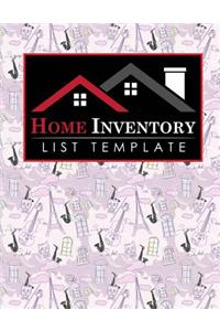 Home Inventory List Template