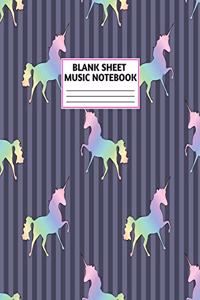 Blank Sheet Music Notebook