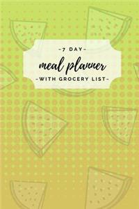 7 Day Meal Planner with Grocery List
