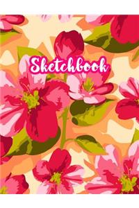 Sketchbook: Cute Drawing Note Pad and Sketch Book for Kids, Girls and Adult - Large 8.5 x 11 Matte Cover with White Interior (Perfect for Sketching, Coloring, W