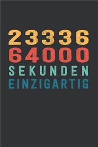 2 333 366 000 Sekunden Einzigartig: tolles 74 Jahre Geburtstags Notizbuch liniert - 100 Seiten