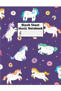 Blank Sheet Music Notebook