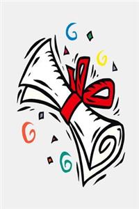 Graduation Journal Festive Diploma Lined Journal Pages