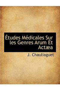 Etudes Medicale S Sur Les Genres Arum Et ACT a