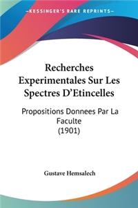 Recherches Experimentales Sur Les Spectres D'Etincelles