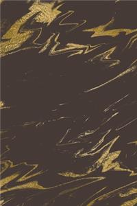 Rainbow and Gold Marble Composition Notebook - Small Ruled Notebook - 6x9 Lined Notebook (Softcover Journal / Notebook / Diary)