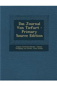 Das Journal Von Tiefurt