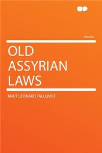 Old Assyrian Laws