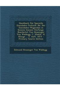 Handbuch Fur Specielle Eisenbahn-Technik
