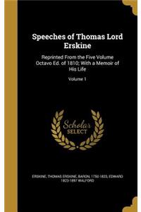 Speeches of Thomas Lord Erskine