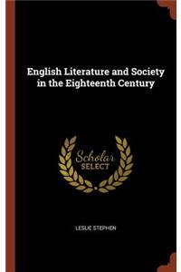 English Literature and Society in the Eighteenth Century