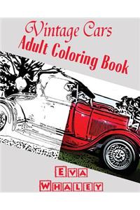 Vintage Cars Adult Coloring Book