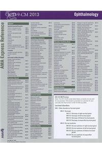 ICD-9-CM 2013 Express Reference Coding Card Ophthalmology