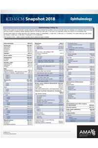 ICD-10-CM 2018 Snapshot Coding Cards: Ophthalmology