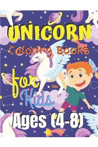 Unicorn Coloring Book for Kids Ages (4-8)