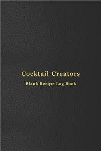 Cocktail Creators Blank Recipe Log Book