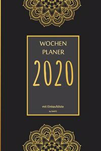 Wochenplaner 2020 mit Einkaufsliste