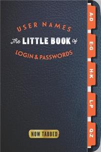 The Little Book of User Names Login & Passwords