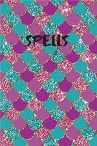 BLANK Spell Book - Create and Record Your Own Spells - Faux Glitter Effect