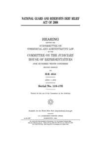National Guard and Reservists Debt Relief Act of 2008