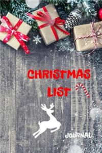 Christmas list Journal
