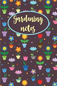 Gardening notes