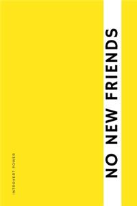 INTROVERT POWER NO New Friends