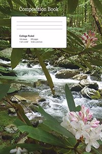 Stream Flowers Composition Notebook, College Ruled
