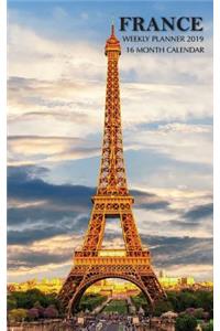 France Weekly Planner 2019
